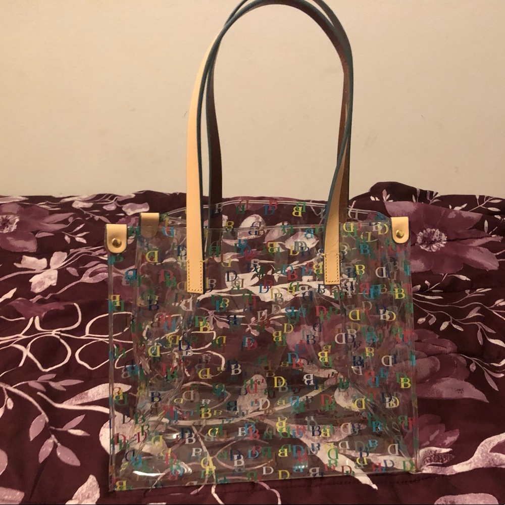 Clear Dooney and Bourke shopper tote